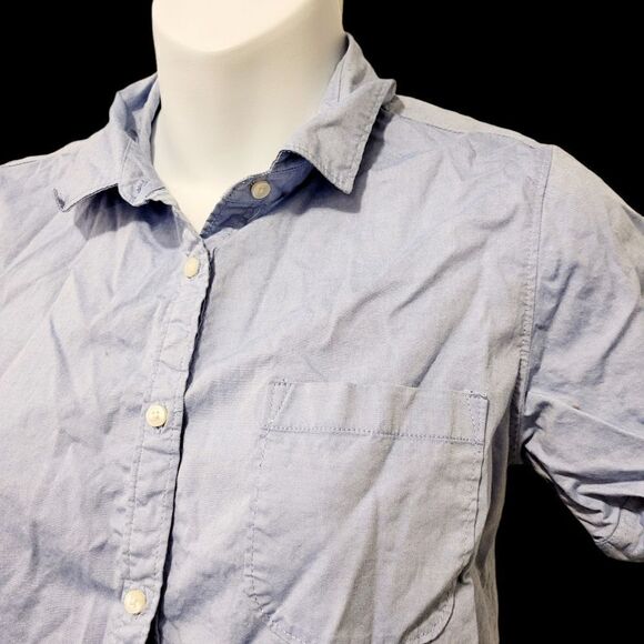 2/$20 Gap Kids Blue Buttons Down Shirt Size: XXL - Picture 5 of 6
